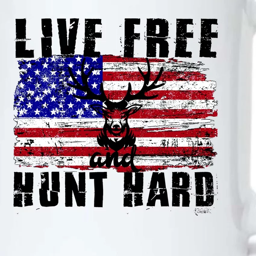 Live Free Hunt Hard Black Color Changing Mug