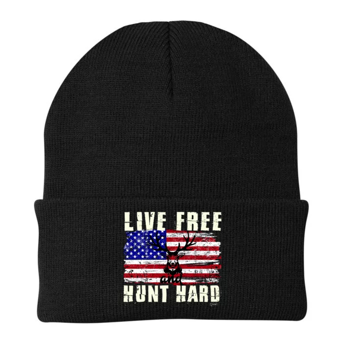 Live Free Hunt Hard Knit Cap Winter Beanie