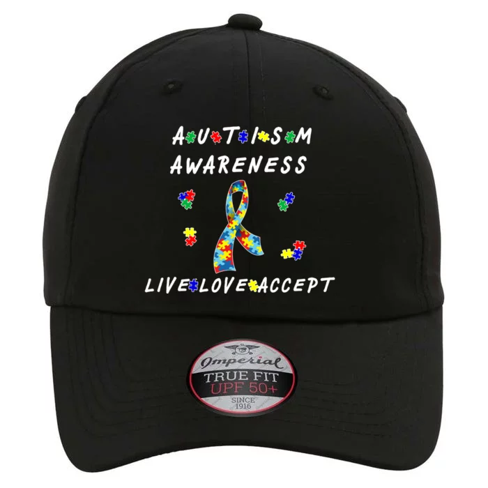 Live Love Accept Autism Puzzle Piece Ribbon The Original Performance Cap