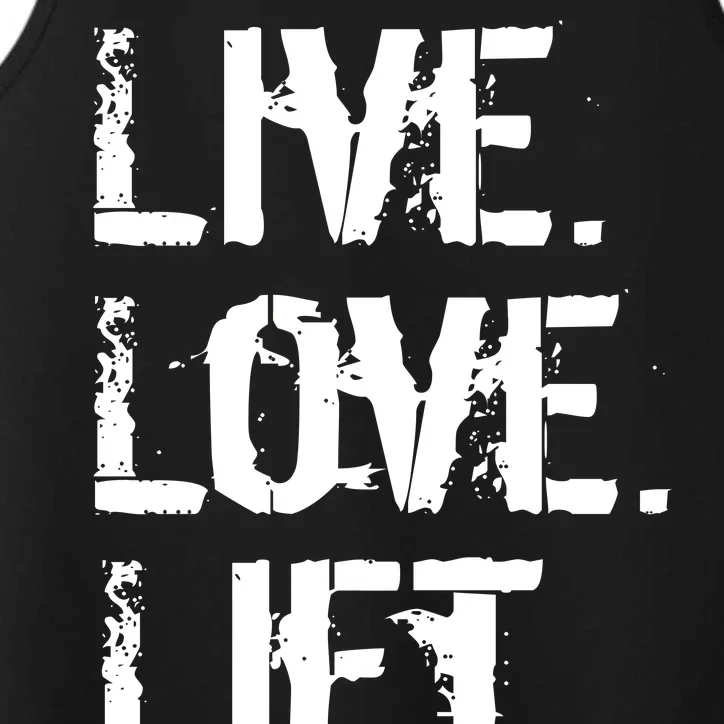 Live Love Lift Retro Fitness Performance Tank