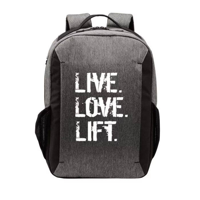 Live Love Lift Retro Fitness Vector Backpack