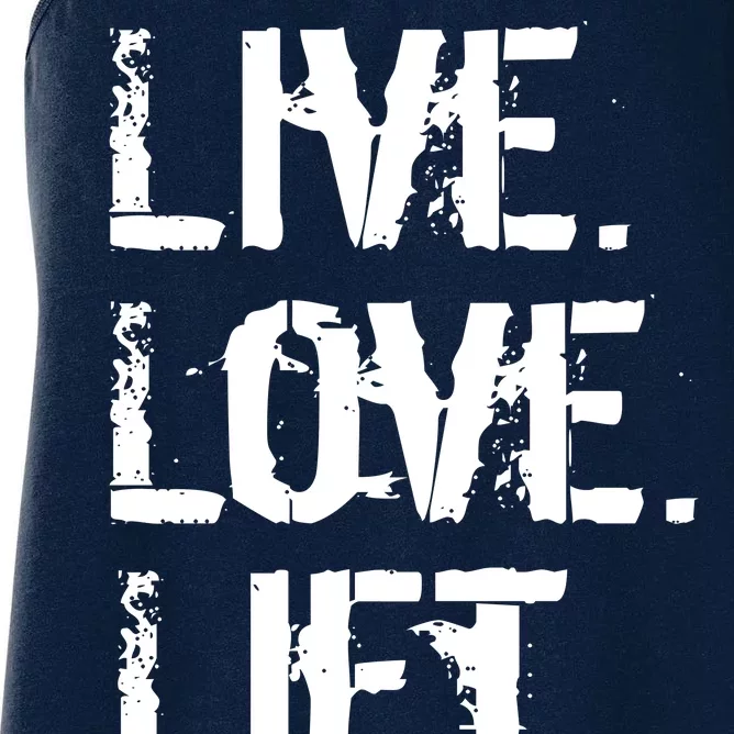 Live Love Lift Retro Fitness Women's Racerback Tank