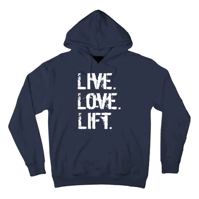 Live Love Lift Retro Fitness Tall Hoodie