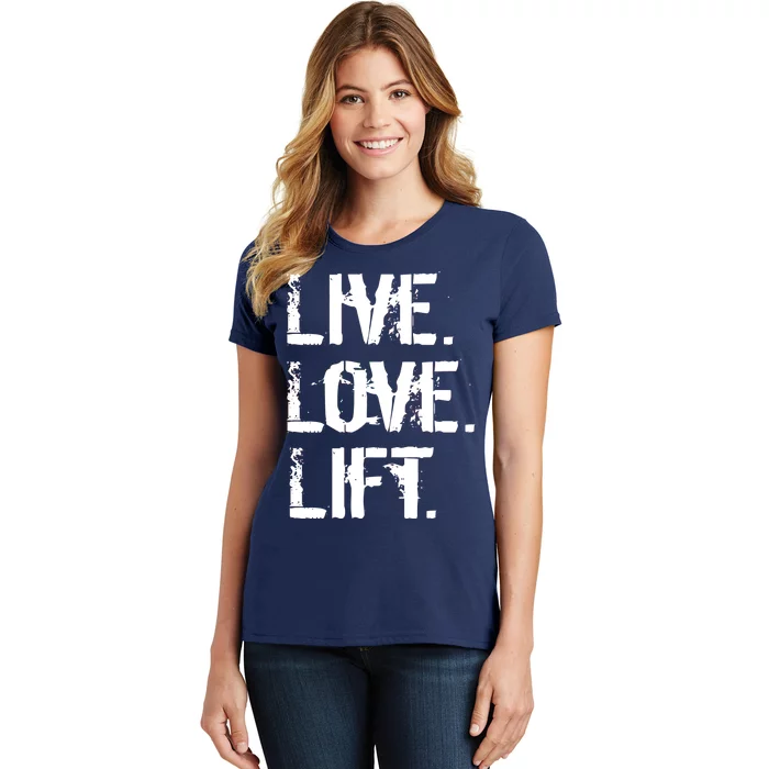 Live Love Lift Retro Fitness Women's T-Shirt