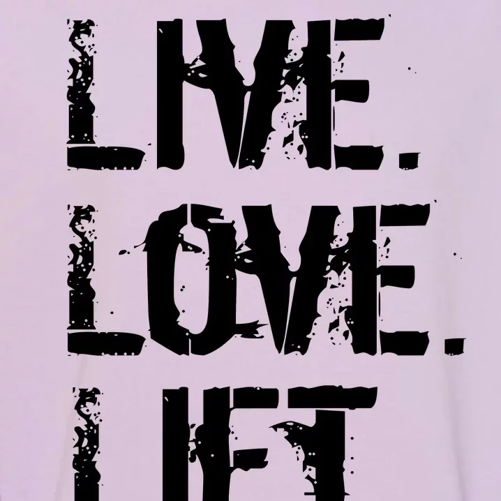 Live Love Lift Retro Fitness Garment-Dyed Sweatshirt