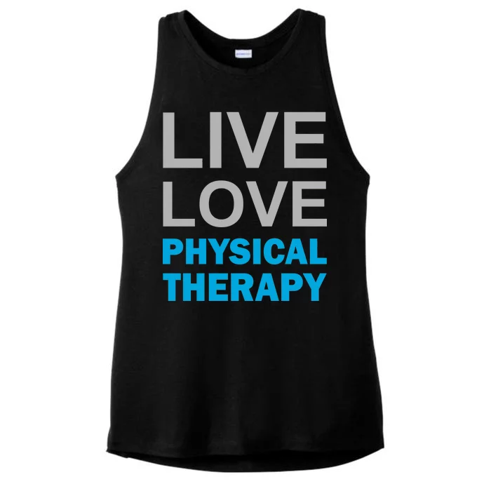 Live Love Physical Therapy Ladies Tri-Blend Wicking Tank