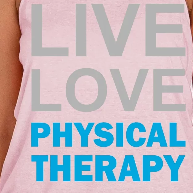 Live Love Physical Therapy Women's Knotted Racerback Tank