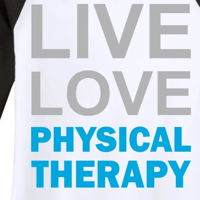 Live Love Physical Therapy Women's Tri-Blend 3/4-Sleeve Raglan Shirt