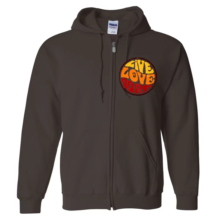 Live Love Surf Full Zip Hoodie