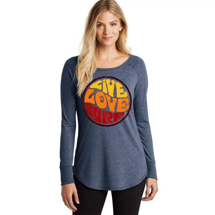 Live Love Surf Women's Perfect Tri Tunic Long Sleeve Shirt