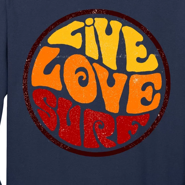 Live Love Surf Tall Long Sleeve T-Shirt