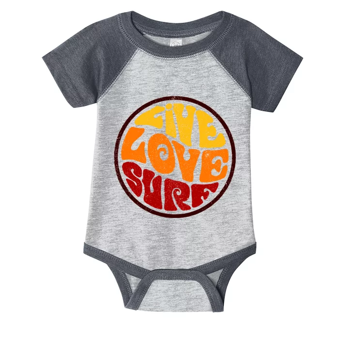 Live Love Surf Infant Baby Jersey Bodysuit