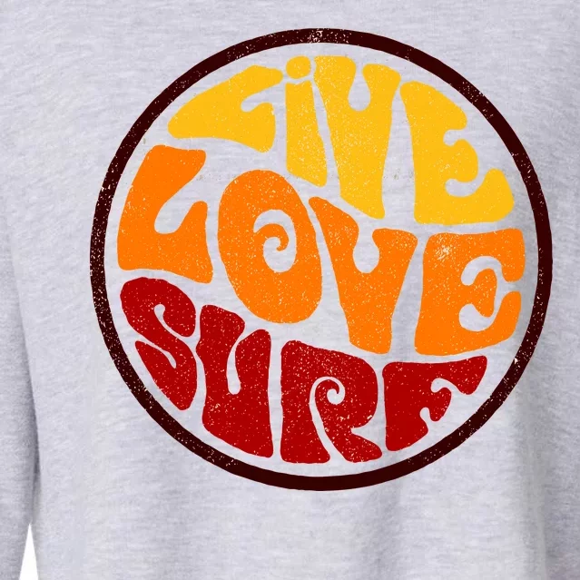 Live Love Surf Cropped Pullover Crew