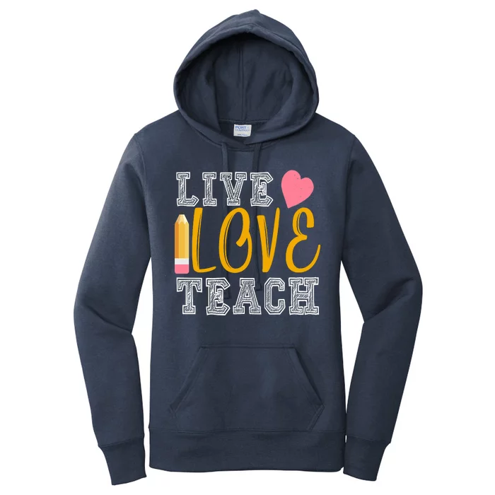 Live Love Teach Women's Pullover Hoodie