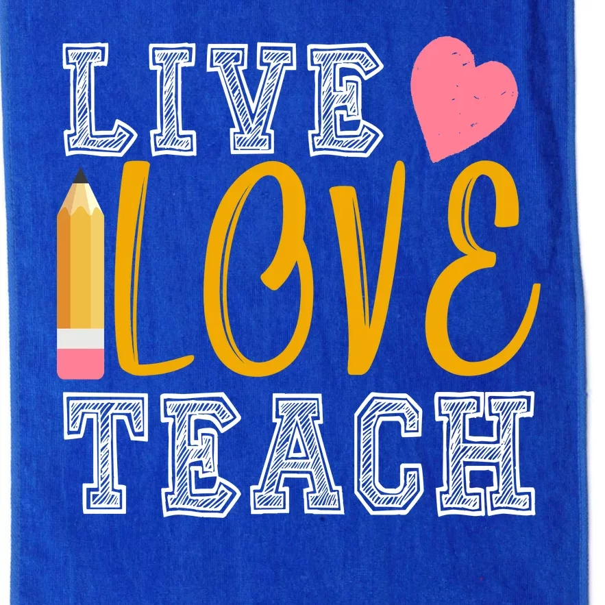 Live Love Teach Platinum Collection Golf Towel