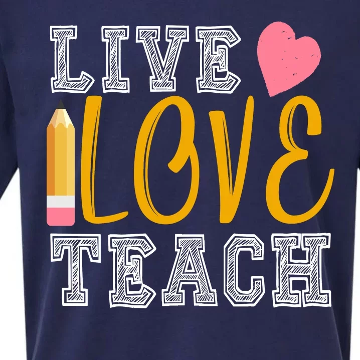 Live Love Teach Sueded Cloud Jersey T-Shirt