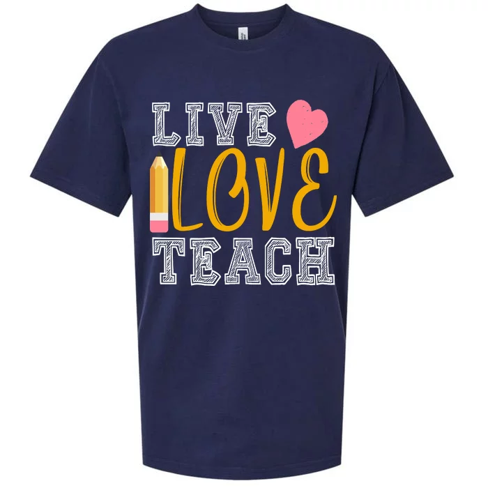 Live Love Teach Sueded Cloud Jersey T-Shirt