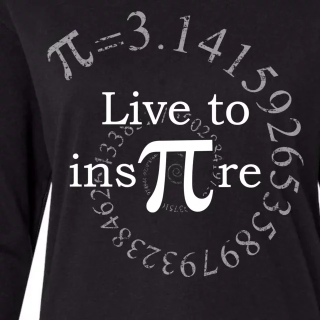 Live To InsPIre Pi Day Womens Cotton Relaxed Long Sleeve T-Shirt