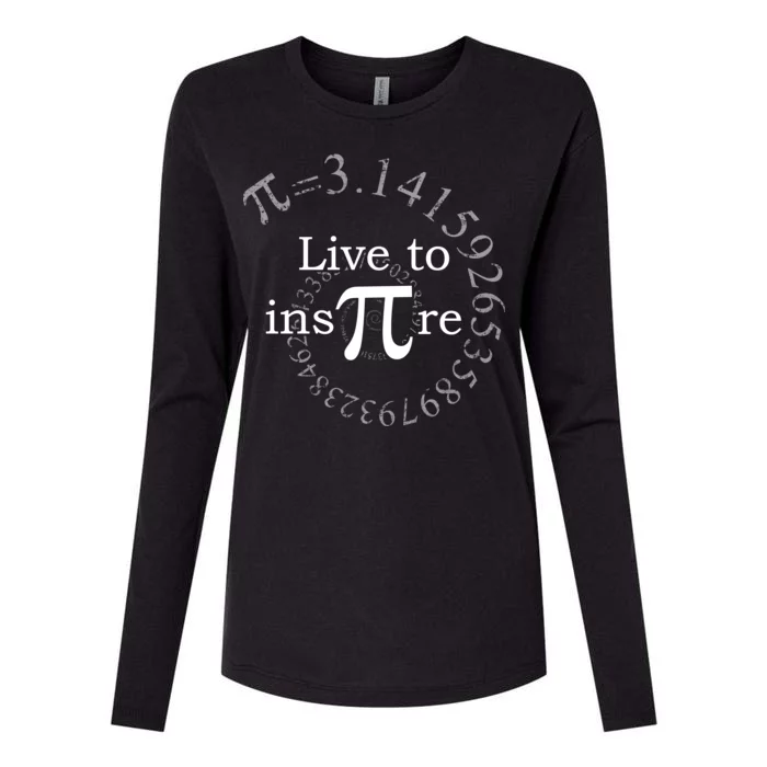 Live To InsPIre Pi Day Womens Cotton Relaxed Long Sleeve T-Shirt