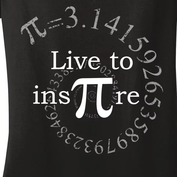 Live To InsPIre Pi Day Women's V-Neck T-Shirt