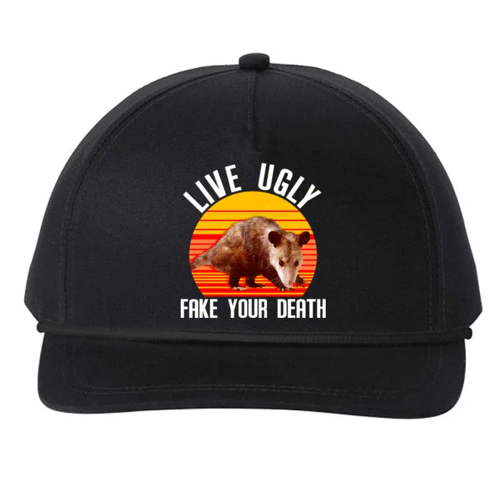 Live Ugly Fake Your Death Snapback Five-Panel Rope Hat