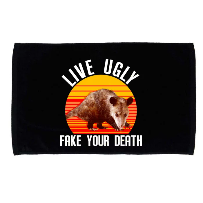 Live Ugly Fake Your Death Microfiber Hand Towel