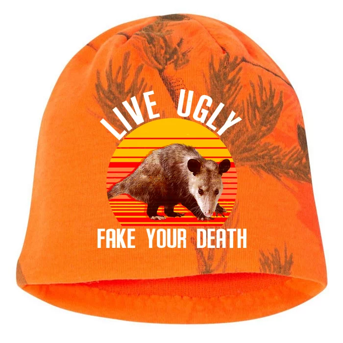 Live Ugly Fake Your Death Kati - Camo Knit Beanie