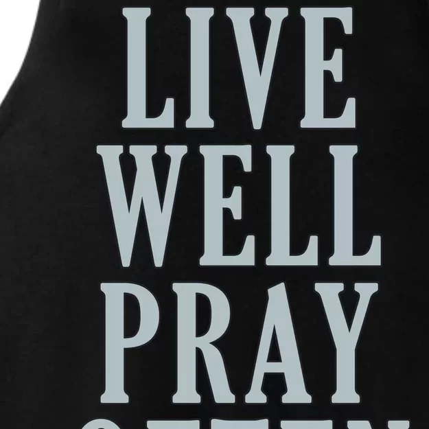 Live Well Pray Often Ladies Tri-Blend Wicking Tank