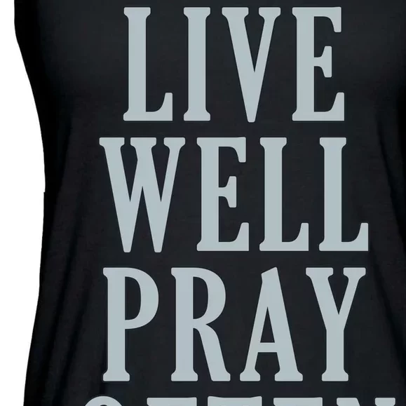 Live Well Pray Often Ladies Essential Flowy Tank