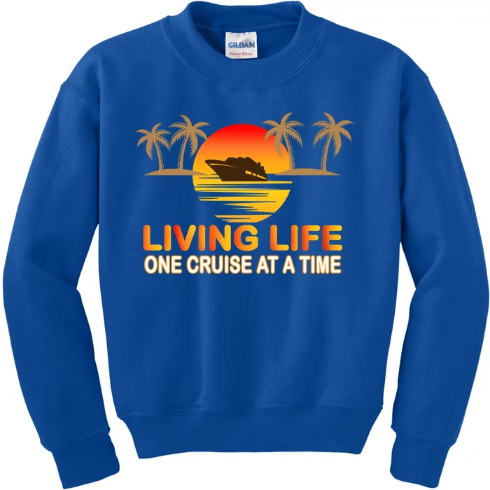 Living Life One Cruse At A Time Kids Sweatshirt