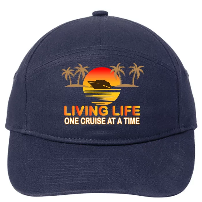 Living Life One Cruse At A Time 7-Panel Snapback Hat