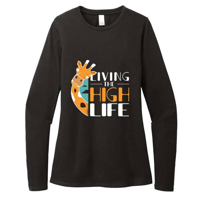 Living The High Life Womens CVC Long Sleeve Shirt