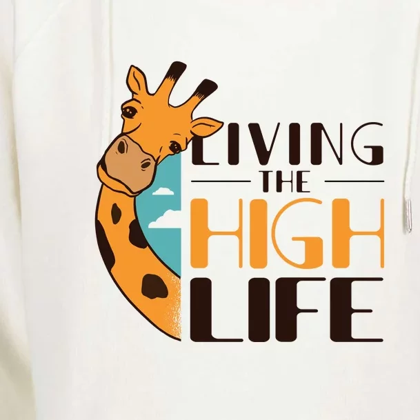 Living The High Life Womens Funnel Neck Pullover Hood