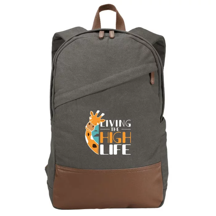 Living The High Life Cotton Canvas Backpack