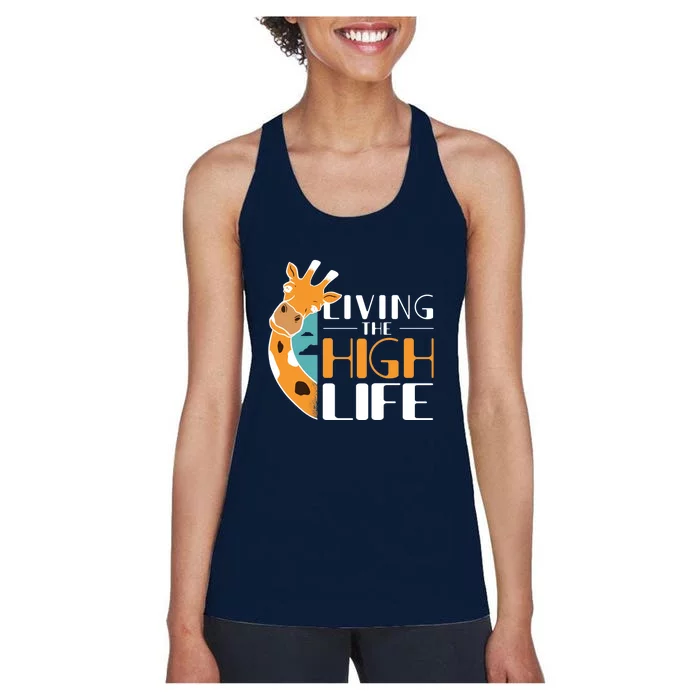 Living The High Life Women's Racerback Tank