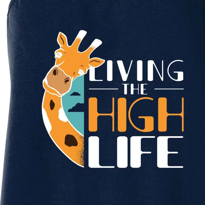 Living The High Life Women's Racerback Tank