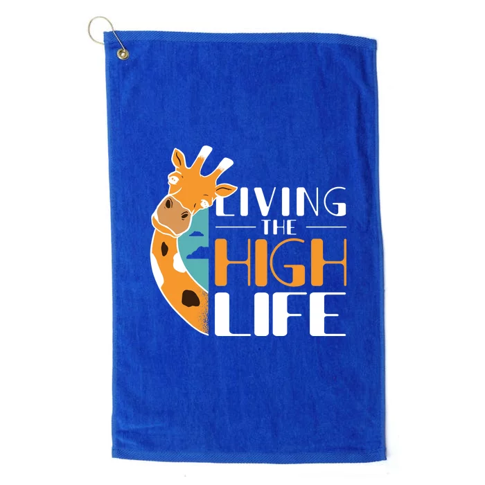 Living The High Life Platinum Collection Golf Towel