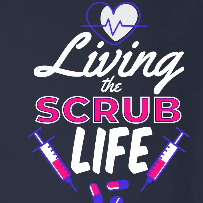 Living The Scrub Life Nurse Toddler Long Sleeve Shirt