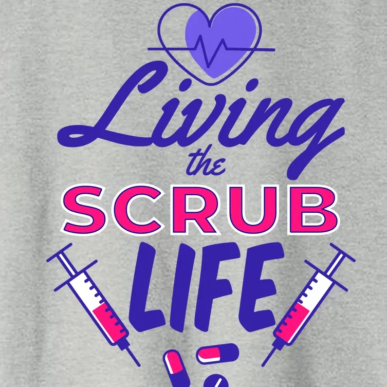 Living The Scrub Life Nurse Women's Crop Top Tee