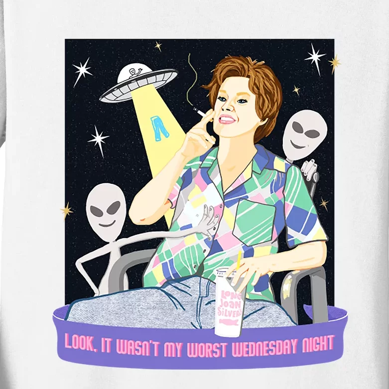 Look It WasnT My Worst Wednesday Night Kate Mckinnon Kids Long Sleeve Shirt