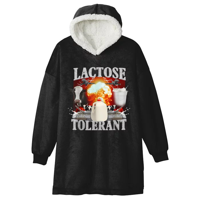 Lactose Intolerant Weird Specific Hooded Wearable Blanket