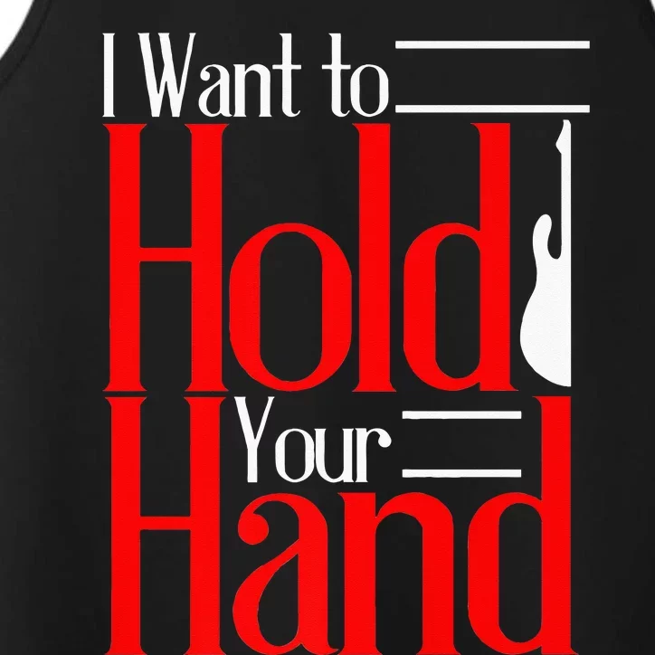 LyricLyfe I WANT TO HOLD YOUR HAND Performance Tank