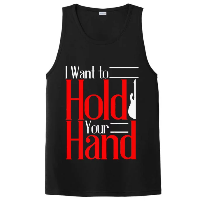 LyricLyfe I WANT TO HOLD YOUR HAND Performance Tank