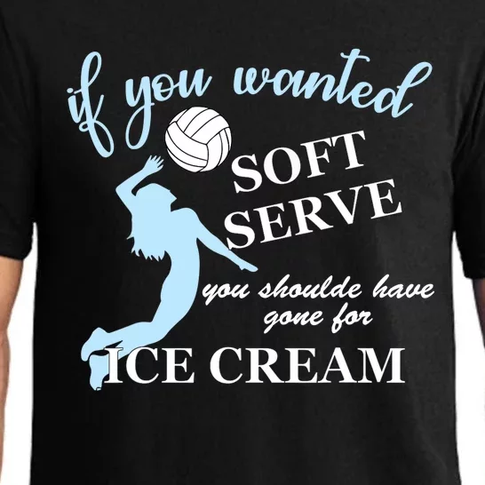 LIBERO If you wanted soft serve ice cream volleyball Pajama Set