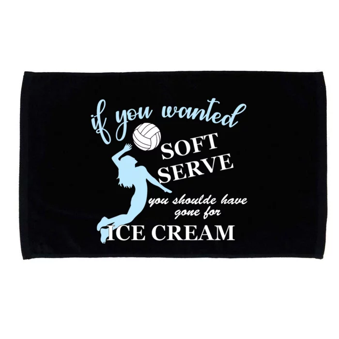 LIBERO If you wanted soft serve ice cream volleyball Microfiber Hand Towel