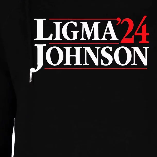 Ligma Johnson 2024 Political Fun Run Womens Funnel Neck Pullover Hood