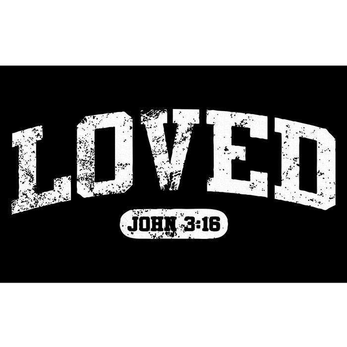 Loved John 316 Jesus Christian Faith Bumper Sticker