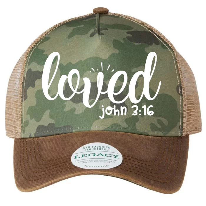 Loved John 3:16 Quote Legacy Tie Dye Trucker Hat