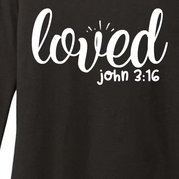 Loved John 3:16 Quote Womens CVC Long Sleeve Shirt