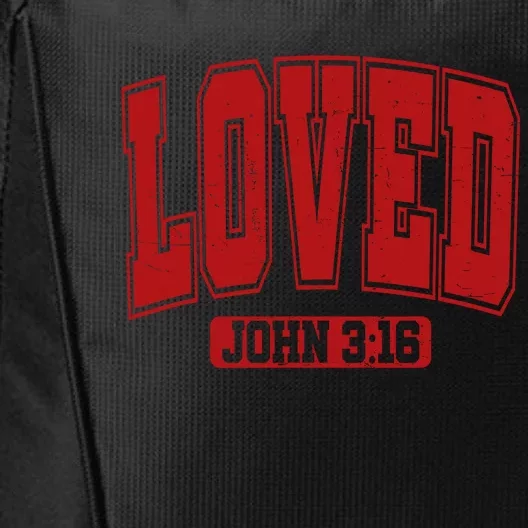 Loved John 3 16 Christian Loves Valentines Day City Backpack